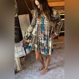 Babydoll Fall Mini Dress